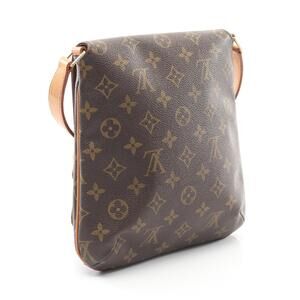 Louis Vuitton Brown Musette Strap Bag Canvas Leather Shoulder Salsa